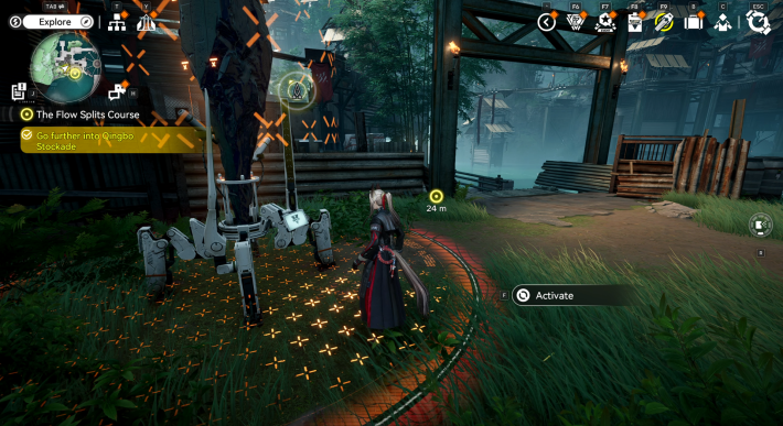 Arknights Endfield Activating TP Point in Qingbo Stockade