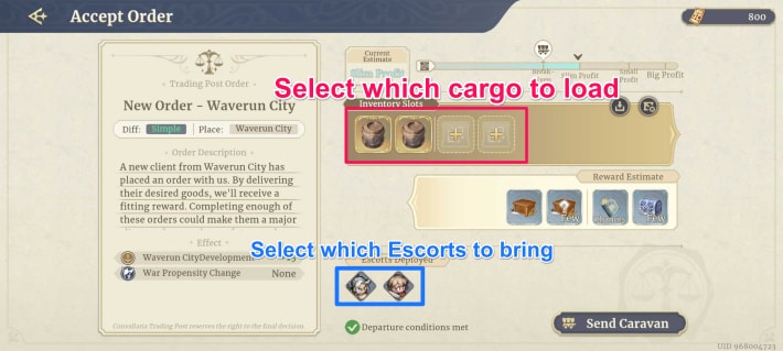 Sword of Convallaria (SoC) - Accepting Orders