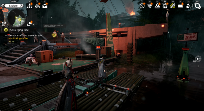 Arknights Endfield Boarding a Raft