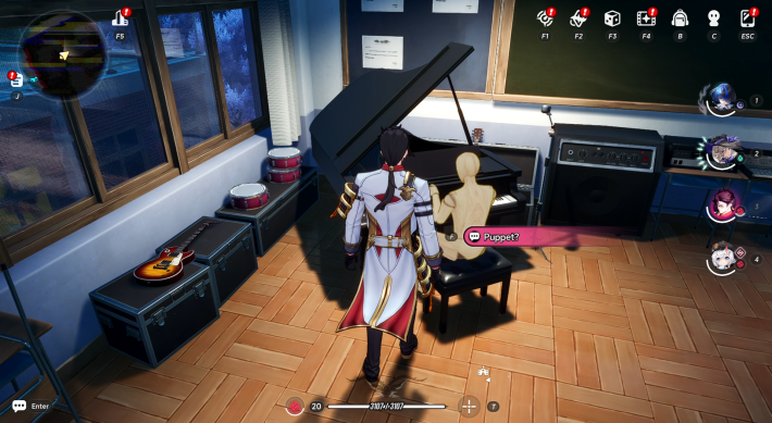 NTE Adler Talking to a Puppet Playing the Piano