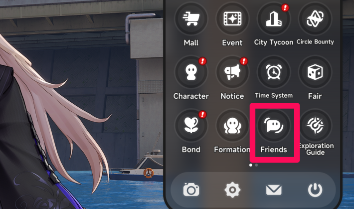 Friends Menu
