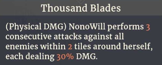 Sword of Convallaria (SoC) - Thousand Blades Effects