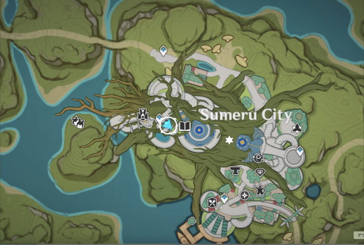 Layla Nahida and Nilou Character Location