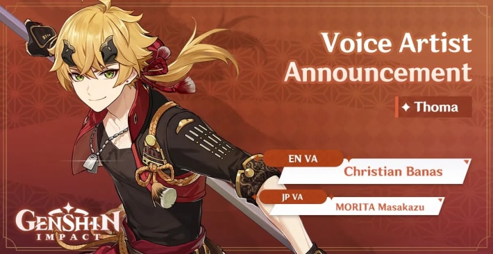 Thoma Kamisato Voice Actor
