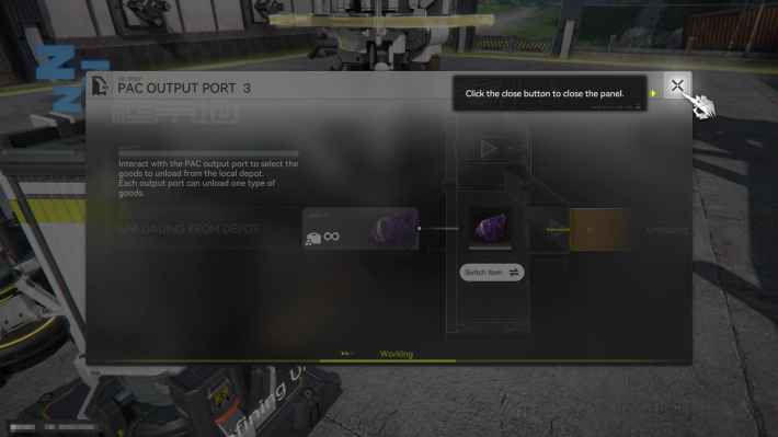ตั้งค่า Amethyst Ore ไปที่ PAC Output Port 3