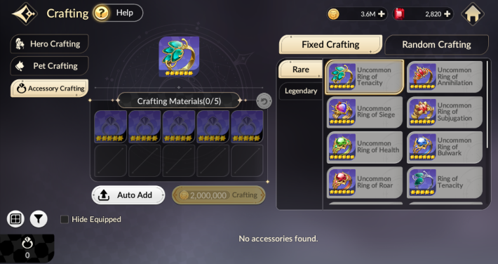 Craft  Accessory in Workshop