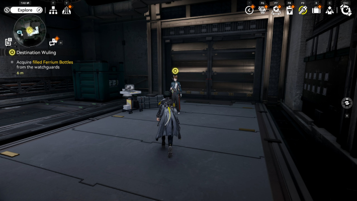 Arknights Endfield Endmin Getting Ferrium Bottles From Watchguards