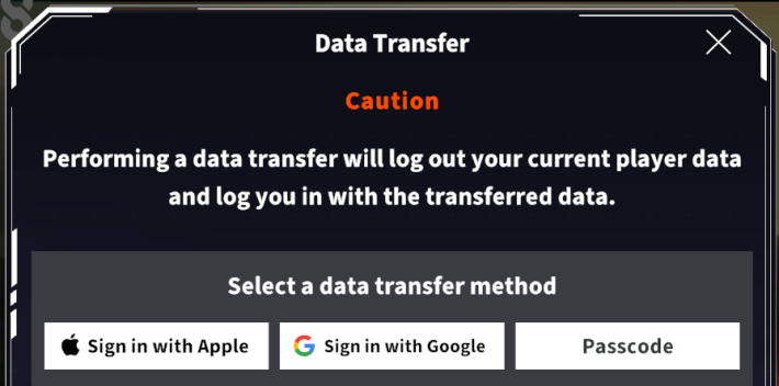 Data Transfer
