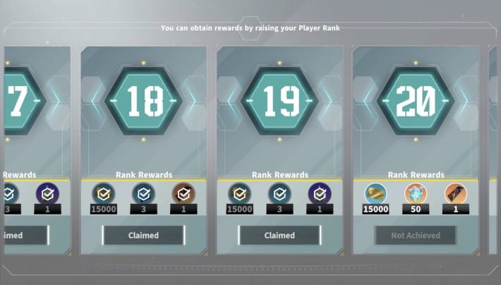 Rewards Per Rank