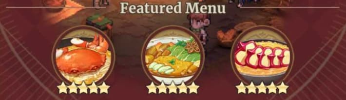 Sword of Convallaria (SoC) - Featured Menu