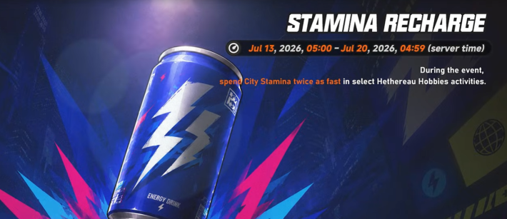 stamina recharge event