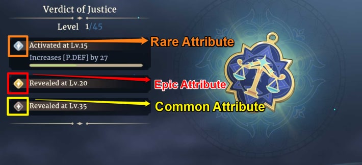 Sword of Convallaria (SoC) - Attribute Rarities