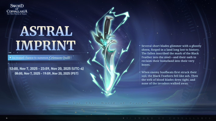 Sword of Convallaria (SoC) - Crimson Quill Banner