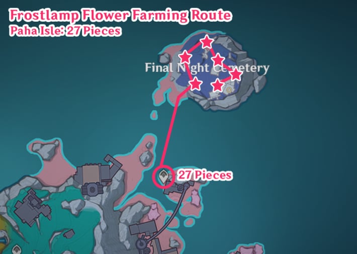 Frostlamp Flower farming route