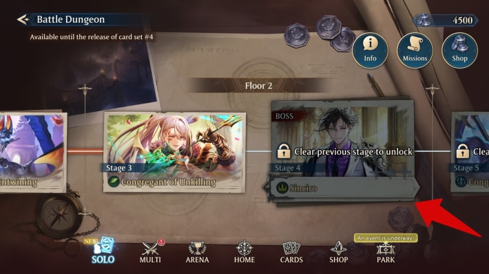Shadowverse Worlds Beyond Boss Battle Sinciro