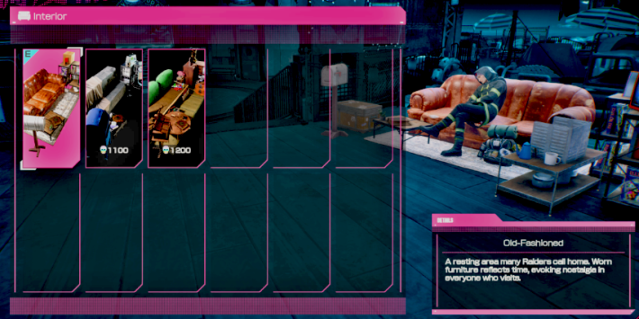 Change the Design or Purchase an Interior in My Space