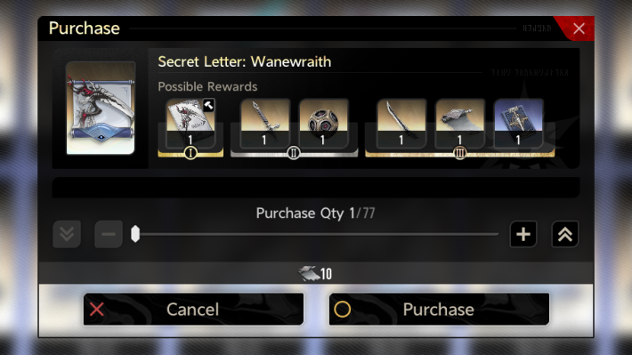 Wanewraith Secret Letter
