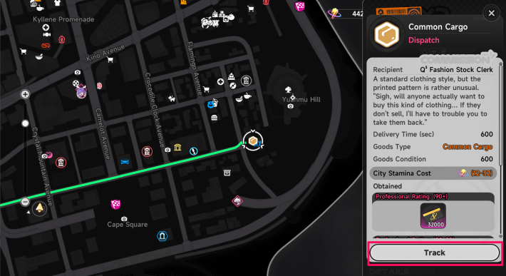 Seguir marcador del mapa en NTE