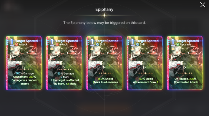 Chaos Zero Nightmare Card Epiphany