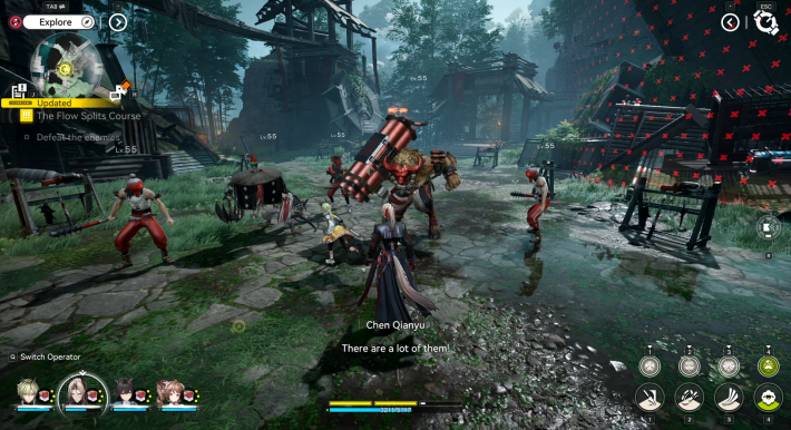 Arknights Endfield Lifeng and Pogranichnik Against Stockaders