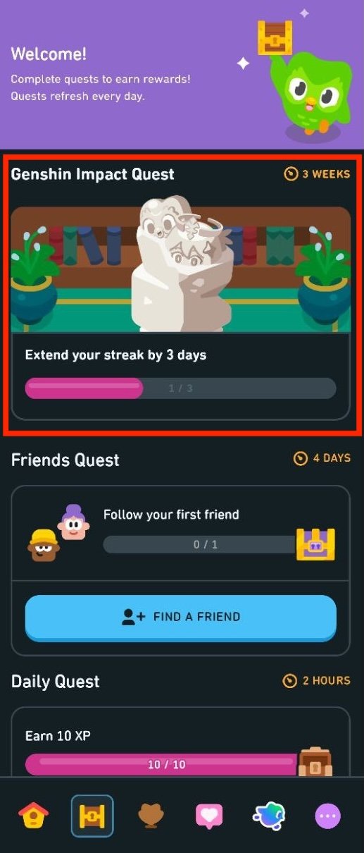 Duolingo genshin impact