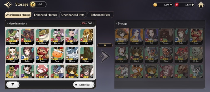 maxed inventory