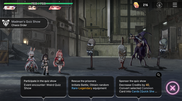 Chaos Zero Nightmare Blue Pot Madman's Quiz Show Image