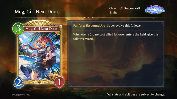 Shadowverse Worlds Beyond Meg, Girl Next Door