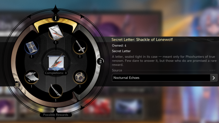 Shackle of Lonewolf Secret Letter