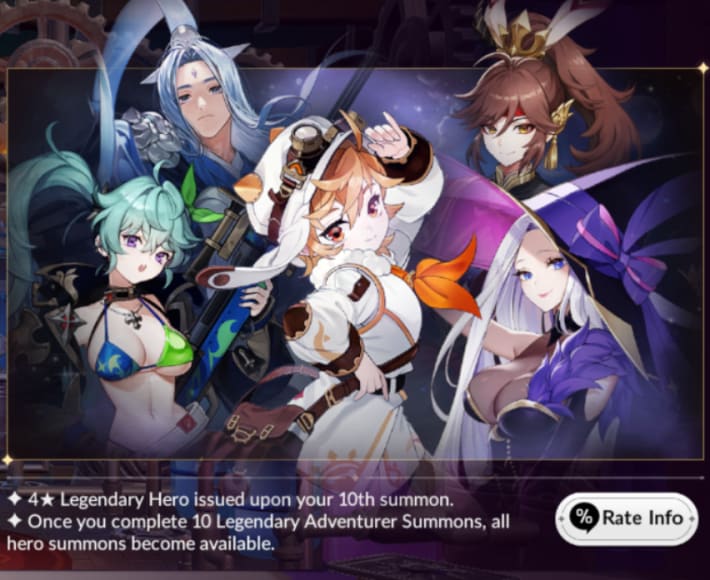 legendary adventurer summon