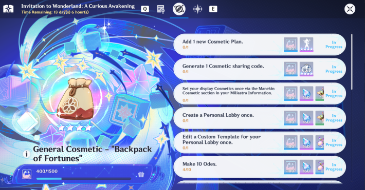 Event Rewards