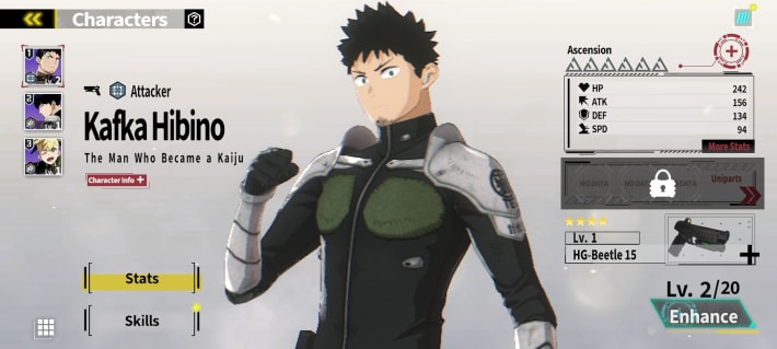 Upgrade Your Characters
