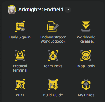 เมนู SKPORT Arknights: Endfield 