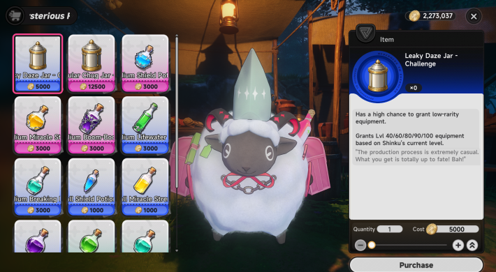 NTE Mysterious Fuzzy Merchant in 999 Nights
