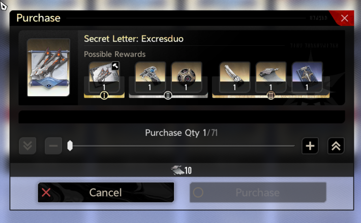 Excresduo Secret Letter