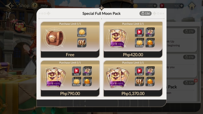 Special Full Moon Pack