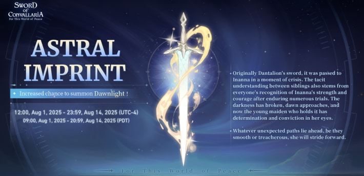 Sword of Convallaria (SoC) - Dawnlight
