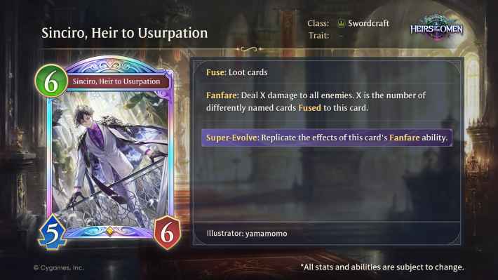 Sinciro, Heir to Usurpation