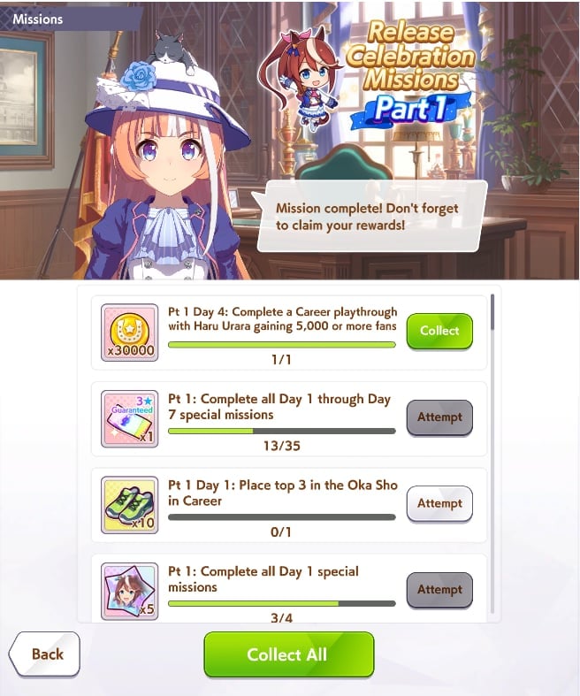 Release Celebration Missions Part 1