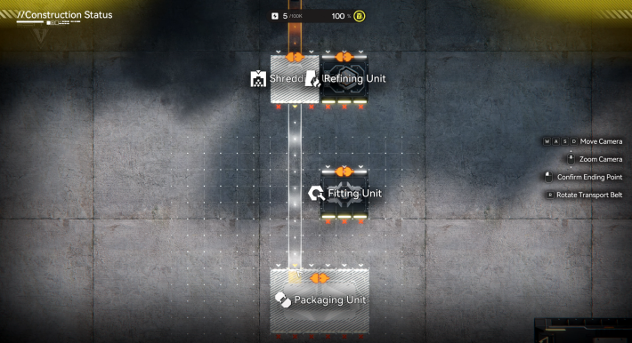 Arknights Endfield Connecting Shredding Unit to Packaging Unit