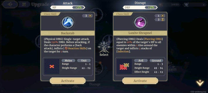 Sword of Convallaria (SoC) - Skill Unlocks