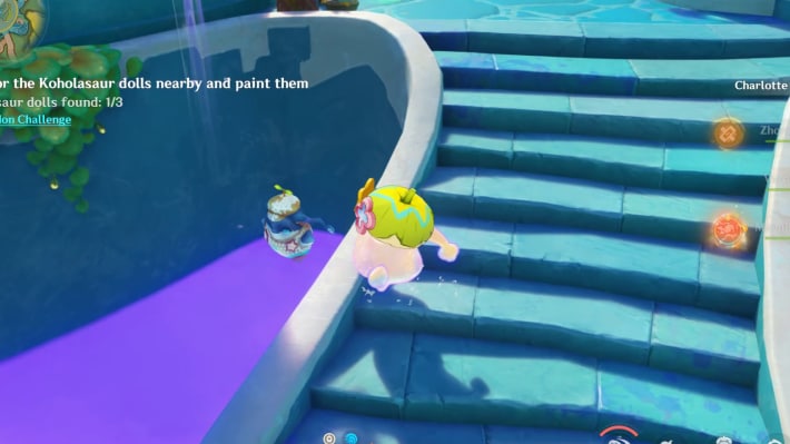 Purple Pool Doll