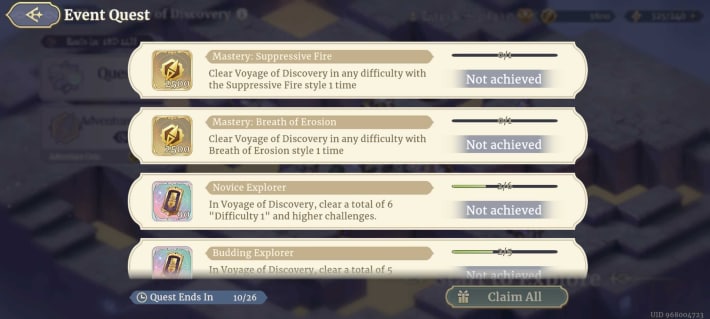 Sword of Convallaria (SoC) - Event Quests