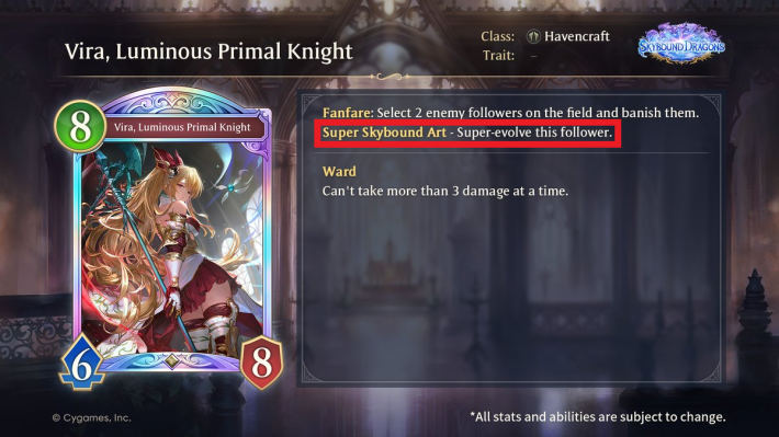 Shadowverse Worlds Beyond Vira, Luminous Primal Knight