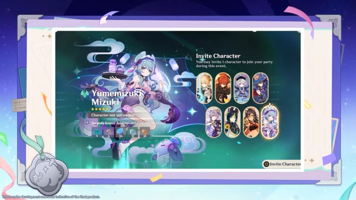 Standard Character Selector