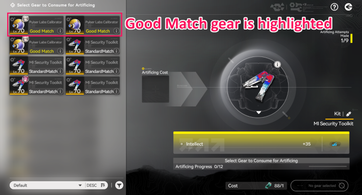 Equipo con buena compatibilidad de Endfield