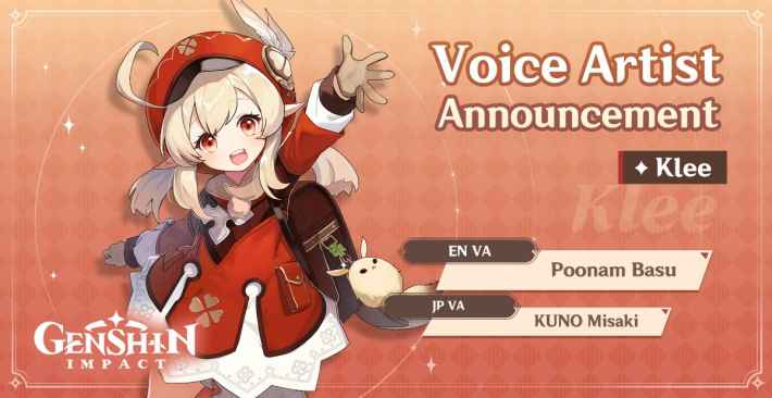 Klee Voice Actor