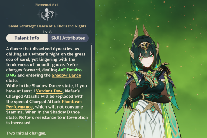 Nefer Skill Description