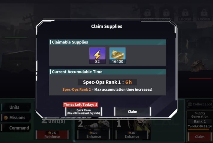 Claim Supplies