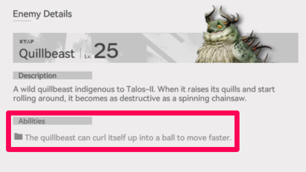 The Quillbeast Moves at High Speed